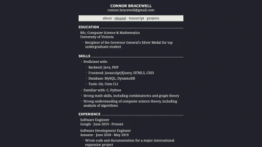 Personal Site Screenshot